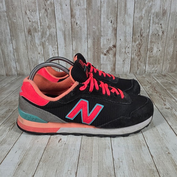New Balance 515 Sneakers Running Shoes‎ Comfort Athletic Black Pink Size 7 - Picture 1 of 8